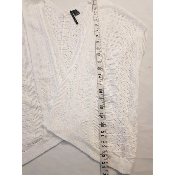 Love By Design Womens Sweater Open Cardigan Shrug Size Small White So It Is - Picture 11 of 12